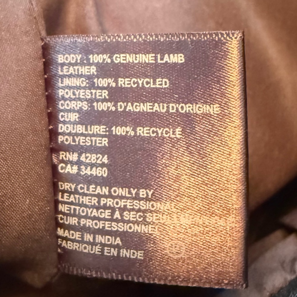Reformation x Veda Cynthia Lamb Leather Pants Black 2 - Picture 14 of 14